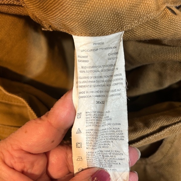 Dickie heavy canvas work pants size 36x32 - Picture 10 of 11